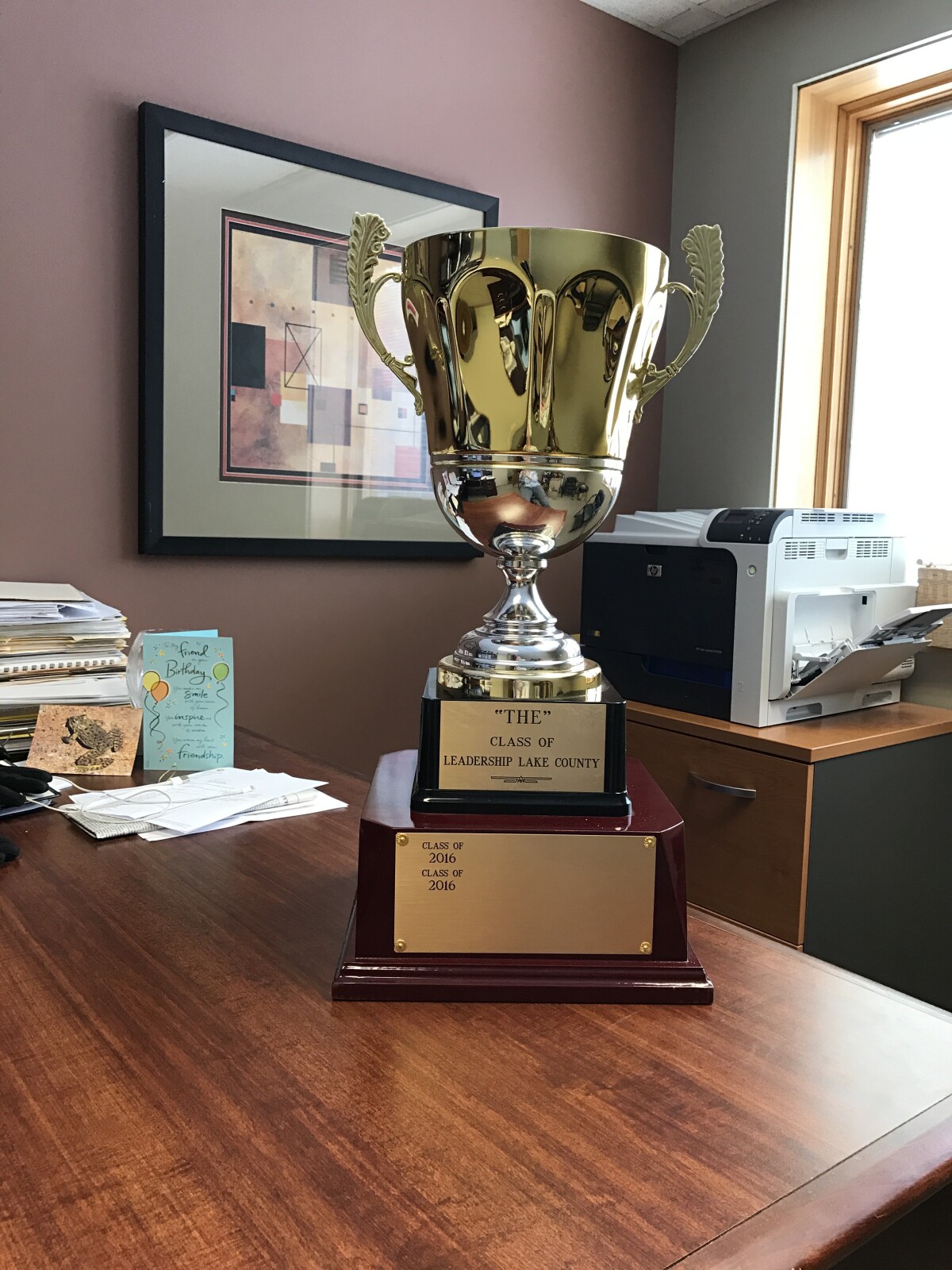 This was the trophy in its youth - just one class THE BEST CLASS of 2016 knew me best!