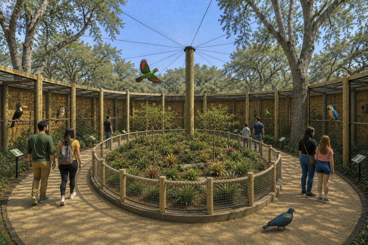 Flamingo Habitat Rendering