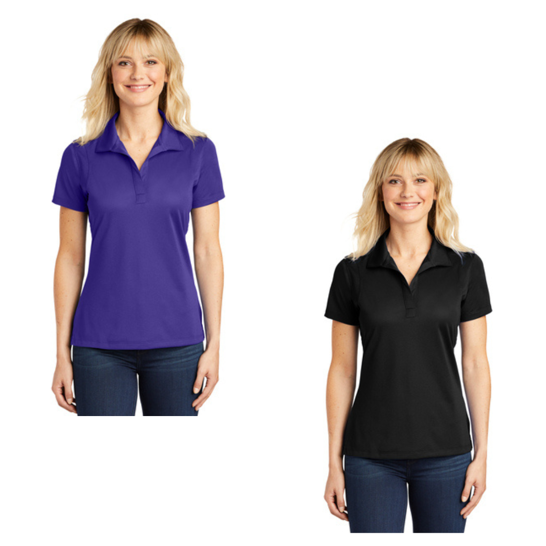 Item 09 • Women's Sport-Wick Polo available in Purple or Black