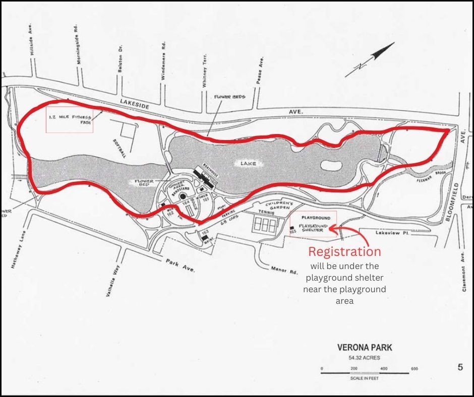 Verona Park Path Route