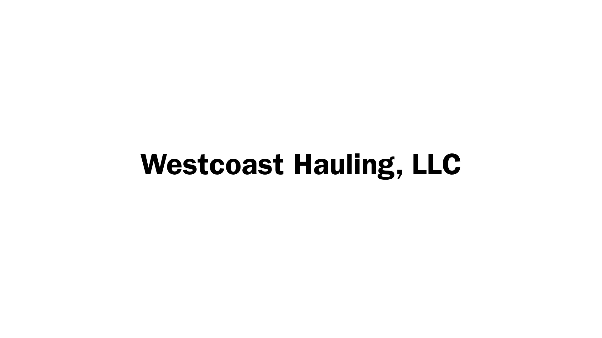 Westcoast Hauling, LLC