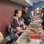 Church Serving Community Meal