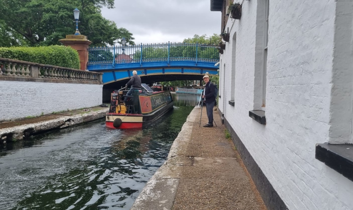 Training for Xtreme Grand Canyon Hike- on towpath between Paddington and Portobello