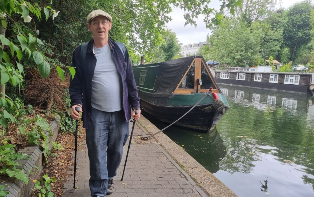 Training for the Grand Canyon Xtreme Hike - on we go! by the canal near Little Venice.
