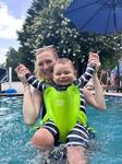 Loves swimming