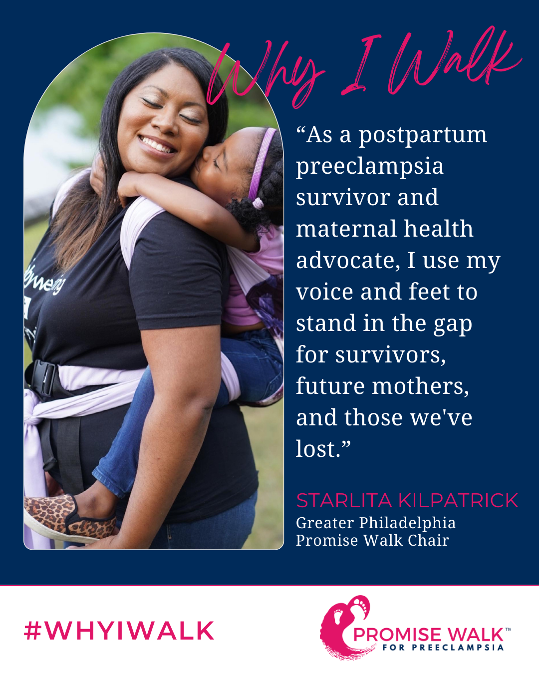 Meet Our Walk Chair, Starlita Kilpatrick (Postpartum Preeclampsia Survivor)