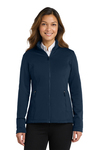 Item 20 - Women's Grid Fleece Jacket available in River Navy Blue or Black