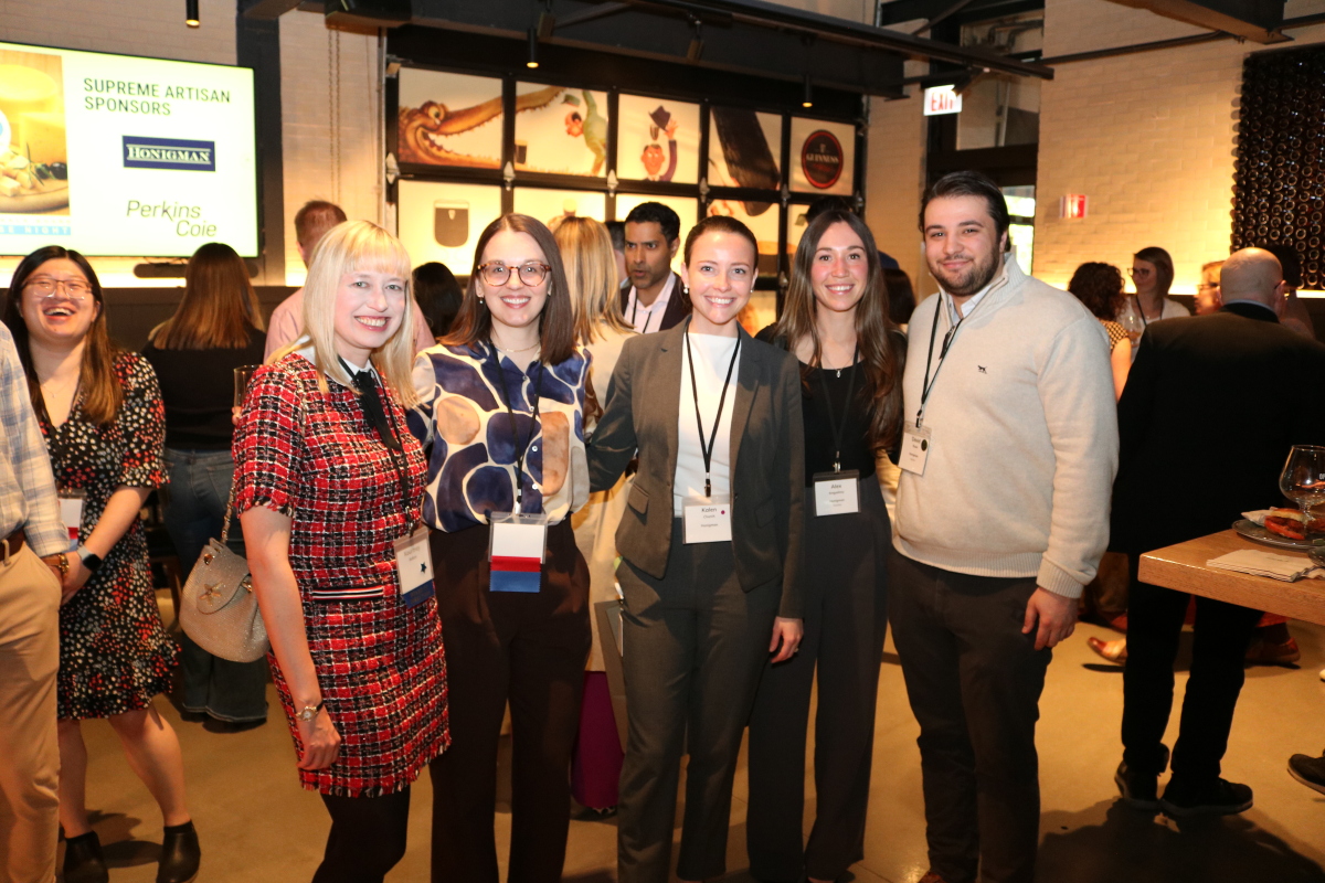 2025 Beer & Cheese event guests and sponsors mingle at the Guinness Open Gate Brewery.  