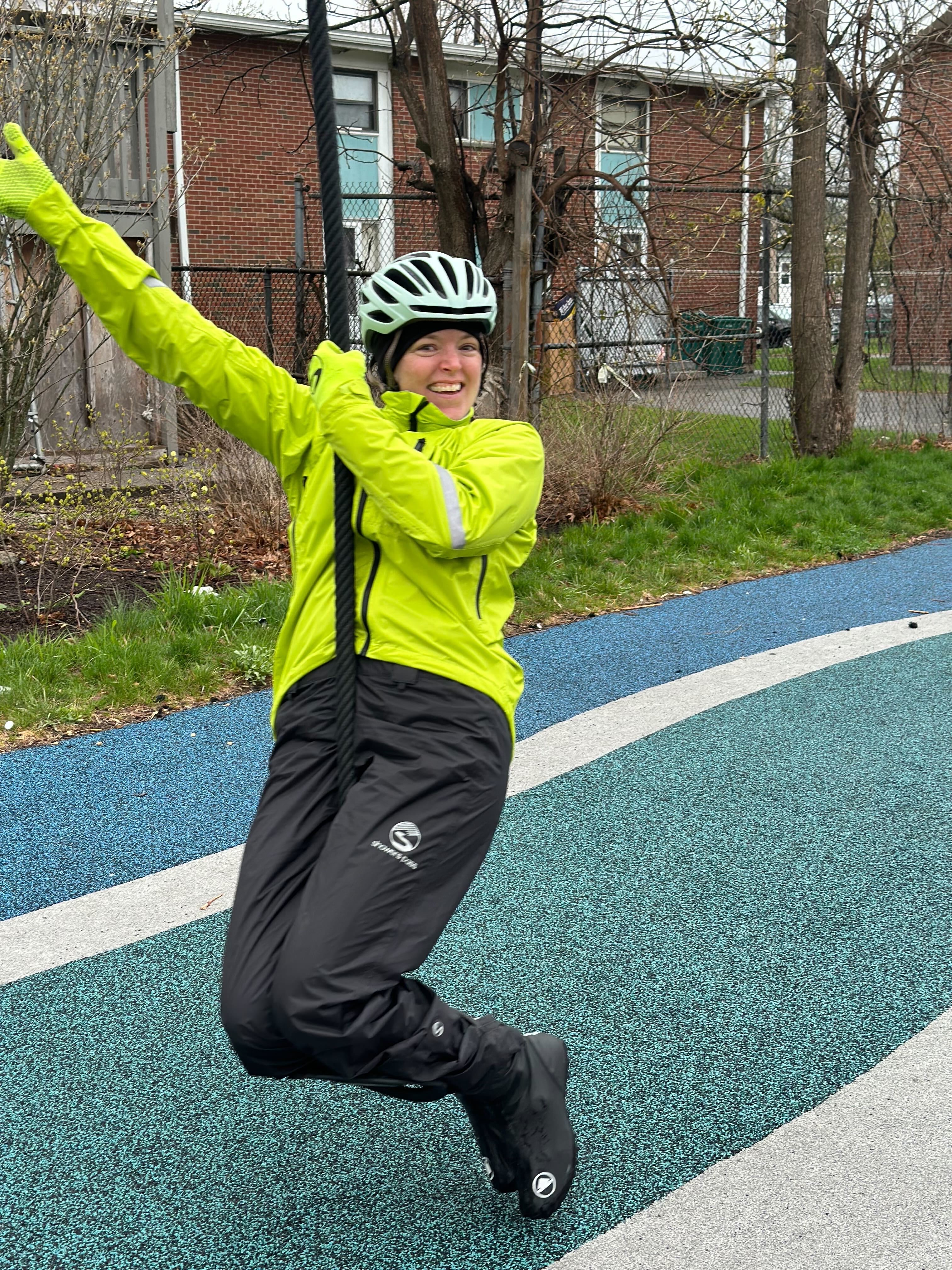 Zipline fail, but make it fashion!